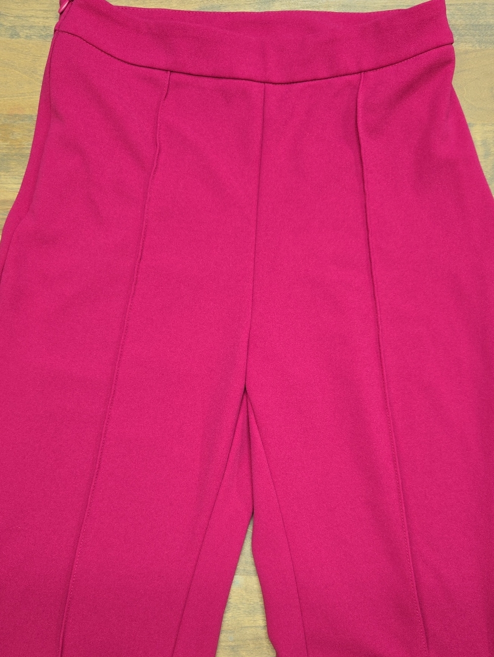 SHEIN High-Waist Wide-Leg Pants in Fuchsia